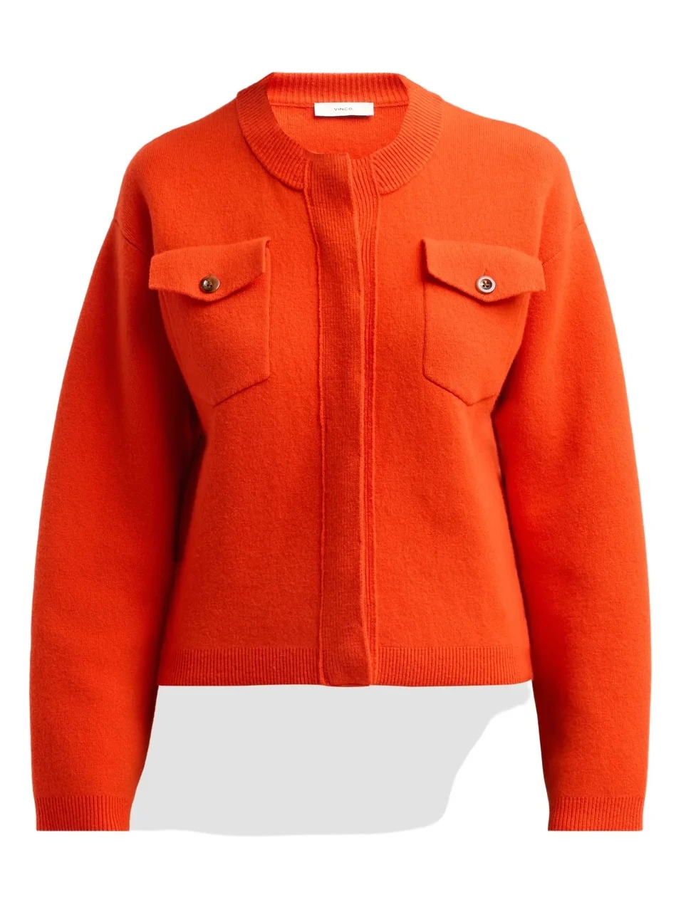 Women's Wool-Blend Patch-Pocket Sweater Jacket Women's Wool-Blend Patch-Pocket Sweater Jacket