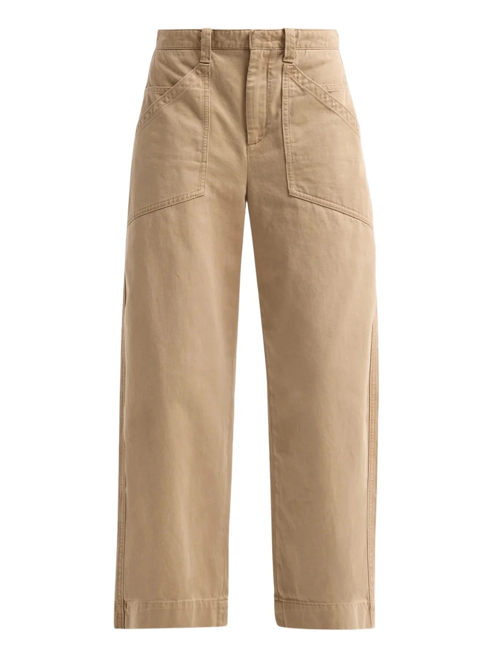 Vince Women's Washed Cotton Utility Crop Pants