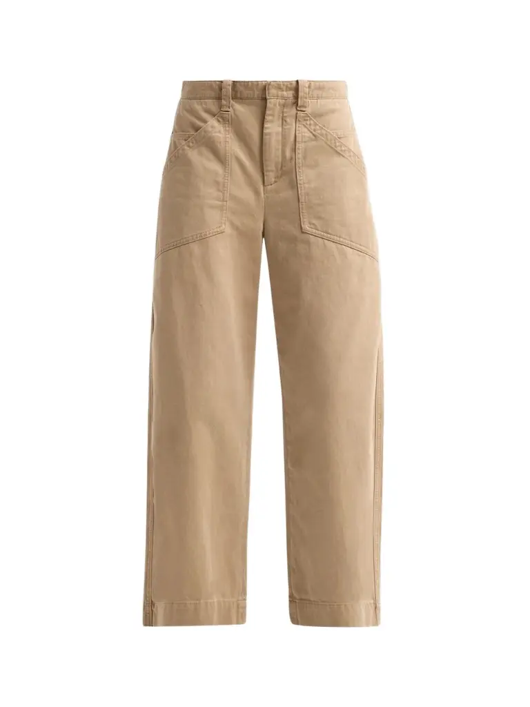 Vince Women's Washed Cotton Utility Crop Pants