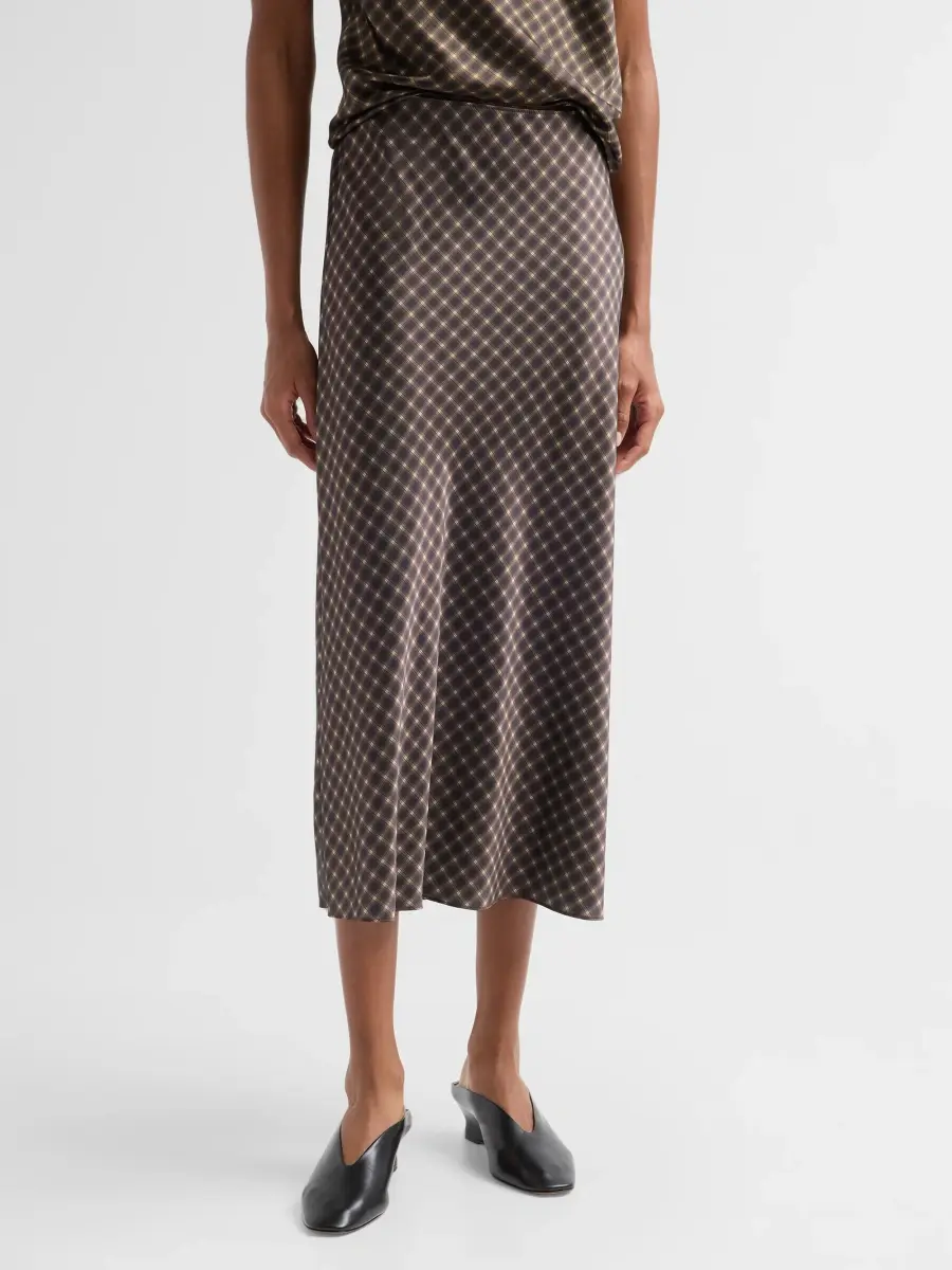 Vince Women's Ombrê Plaid Slip Skirt | Thumbnail 4 Vince Women's Ombrê Plaid Slip Skirt | Thumbnail 4