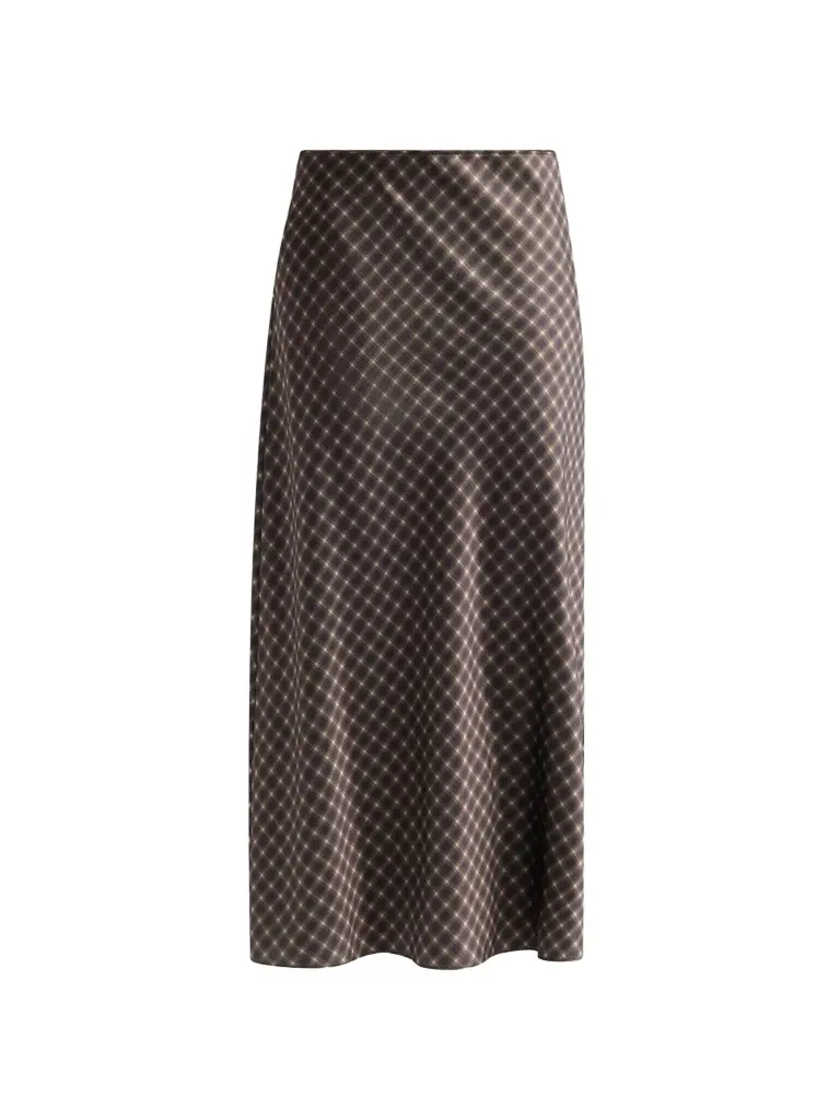 Vince Women's Ombrê Plaid Slip Skirt