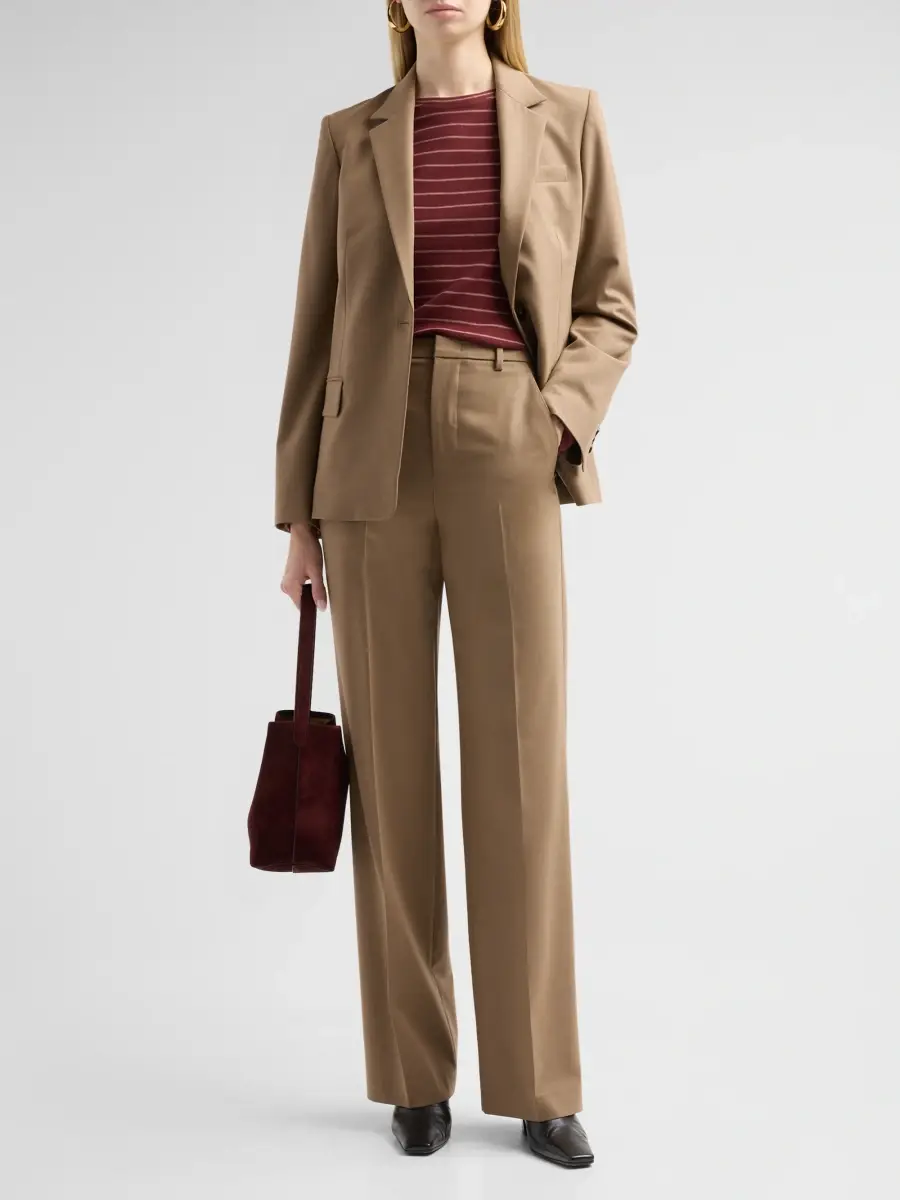 Vince Women's Elsa Wool-Blend High-Rise Straight-Leg Trousers | Thumbnail 2 Vince Women's Elsa Wool-Blend High-Rise Straight-Leg Trousers | Thumbnail 2