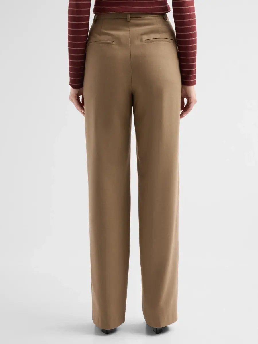 Vince Women's Elsa Wool-Blend High-Rise Straight-Leg Trousers | Thumbnail 3 Vince Women's Elsa Wool-Blend High-Rise Straight-Leg Trousers | Thumbnail 3
