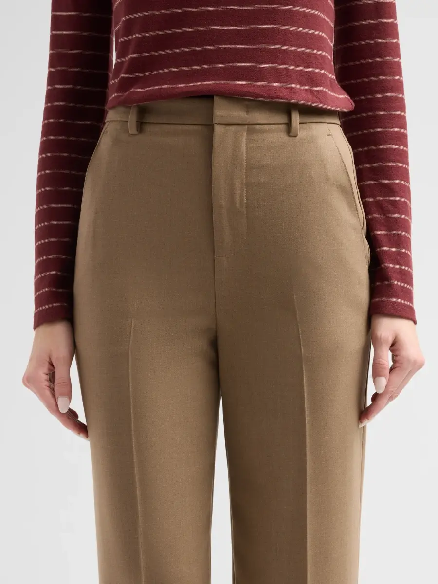 Vince Women's Elsa Wool-Blend High-Rise Straight-Leg Trousers | Thumbnail 5 Vince Women's Elsa Wool-Blend High-Rise Straight-Leg Trousers | Thumbnail 5