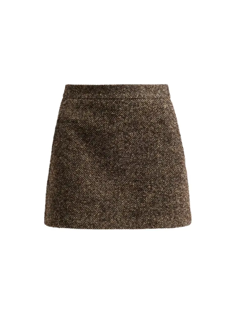 Women's Bouclé Twill Skort