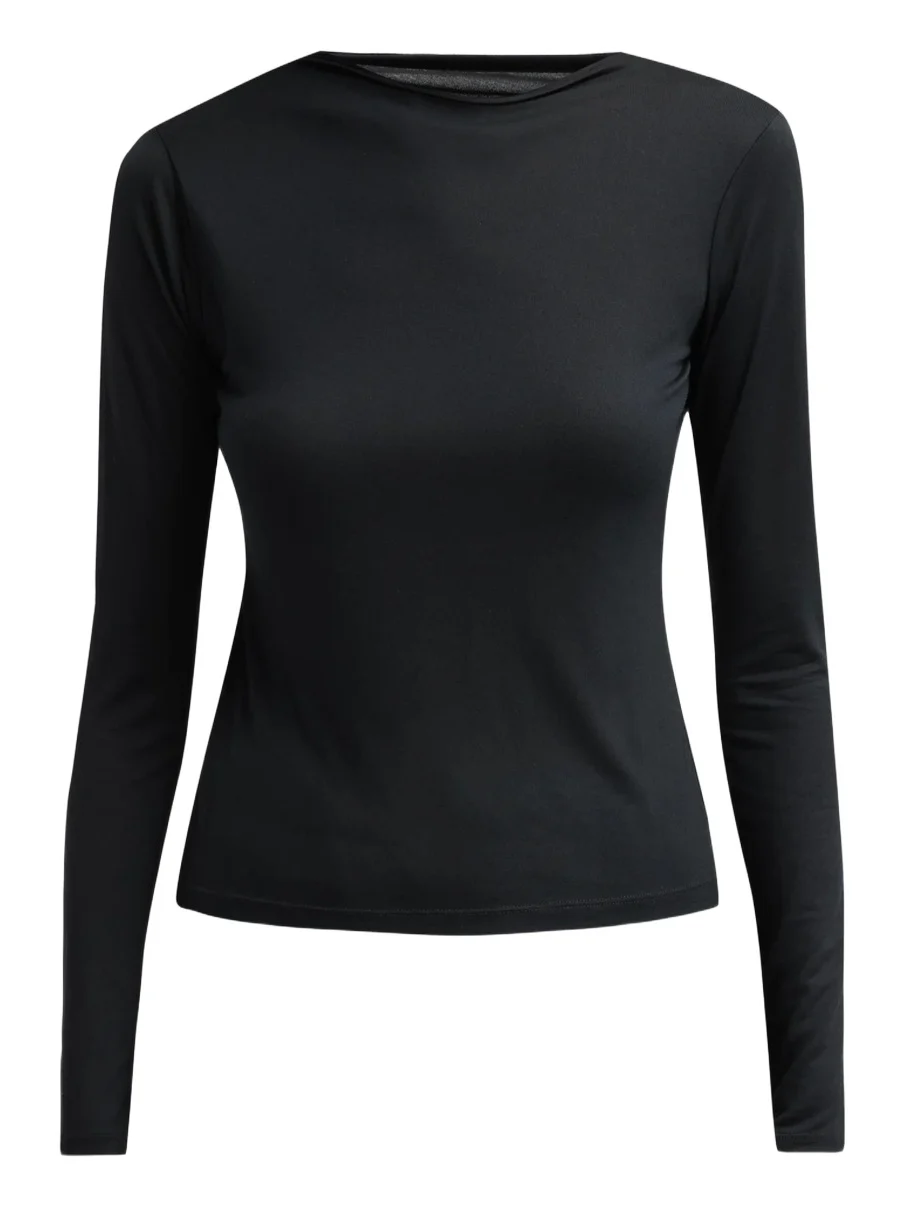 Women's Tie-Detail Fitted Jersey Top