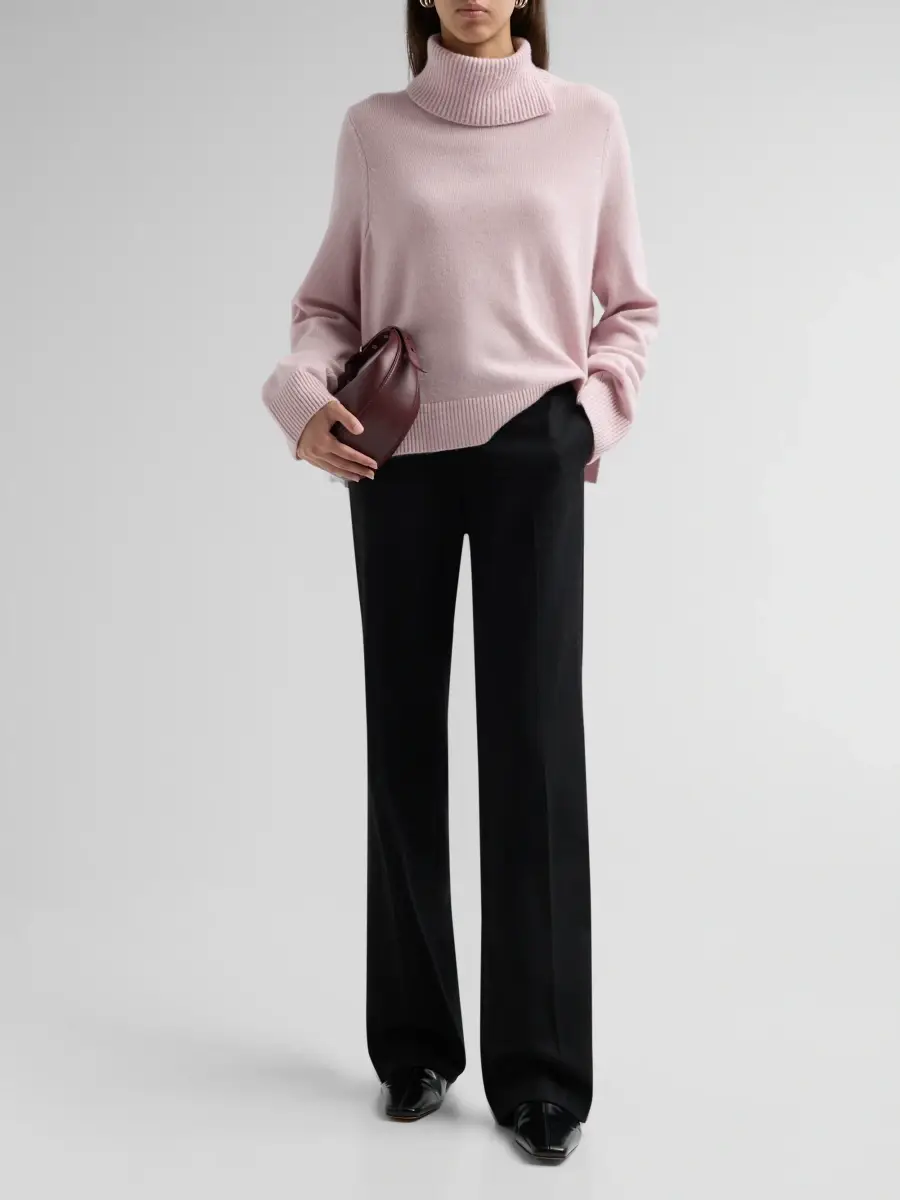 Vince Women's Swing Rib-Knit Wool-Cashmere Sweater | Thumbnail 2 Vince Women's Swing Rib-Knit Wool-Cashmere Sweater | Thumbnail 2