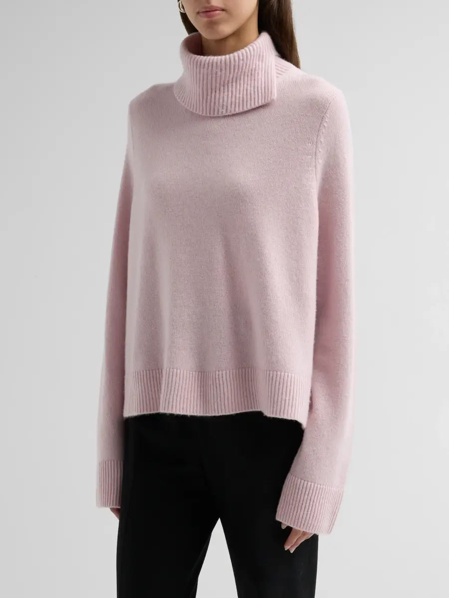 Vince Women's Swing Rib-Knit Wool-Cashmere Sweater | Thumbnail 4 Vince Women's Swing Rib-Knit Wool-Cashmere Sweater | Thumbnail 4