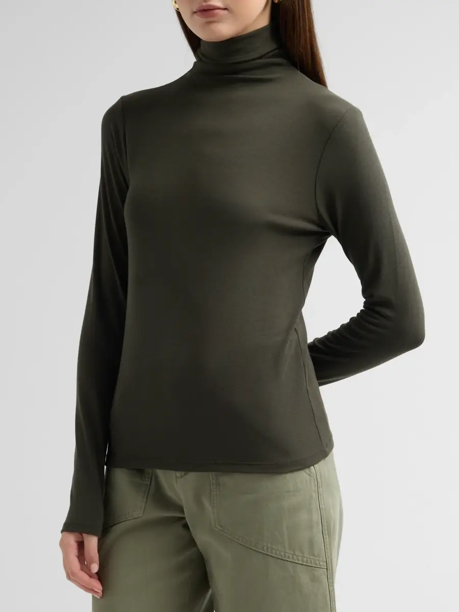 Vince Women's Knit Turtleneck Top | Thumbnail 4 Vince Women's Knit Turtleneck Top | Thumbnail 4