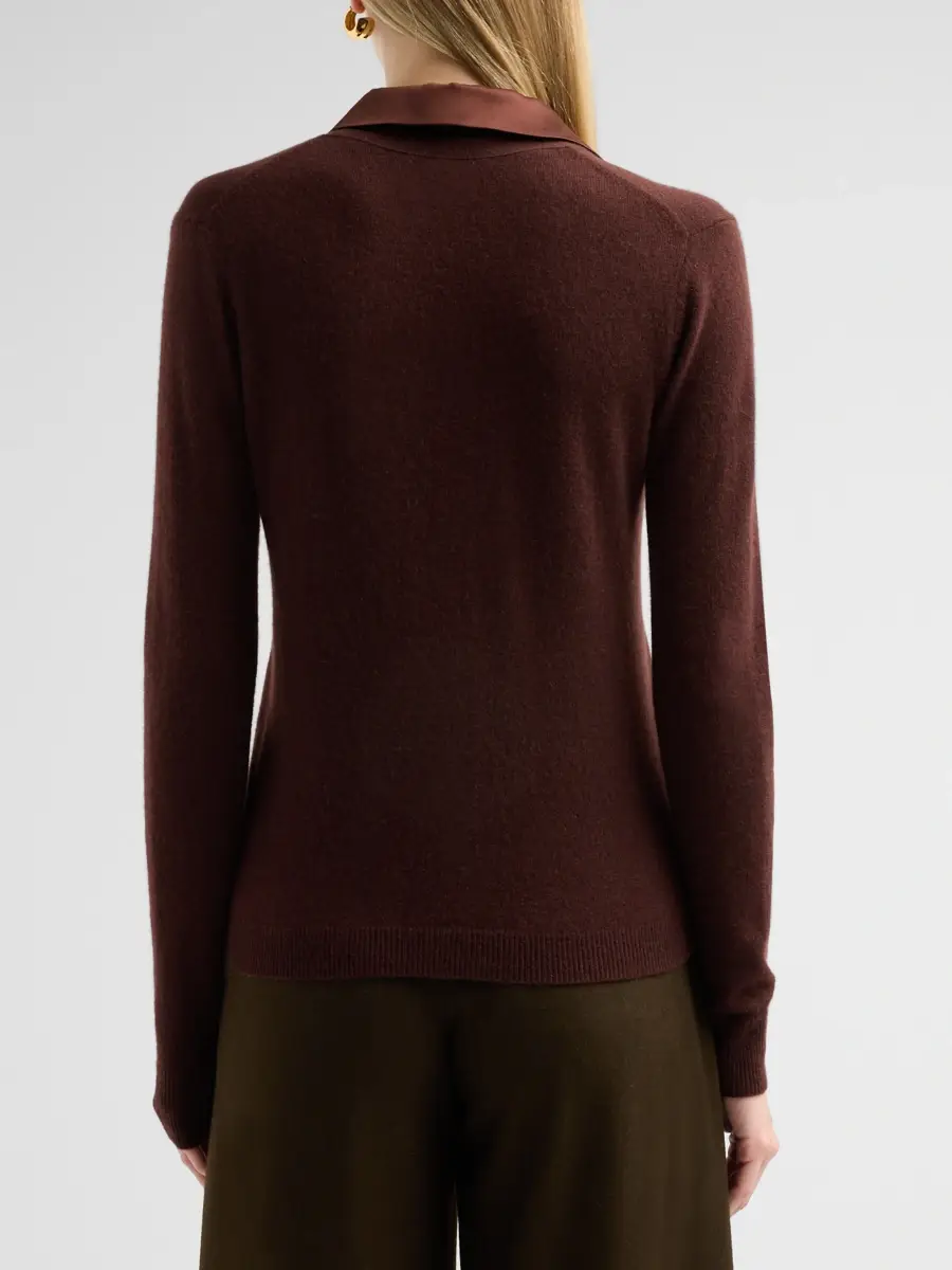 Vince Women's Mixed-Media Cashmere Cardigan | Thumbnail 3
