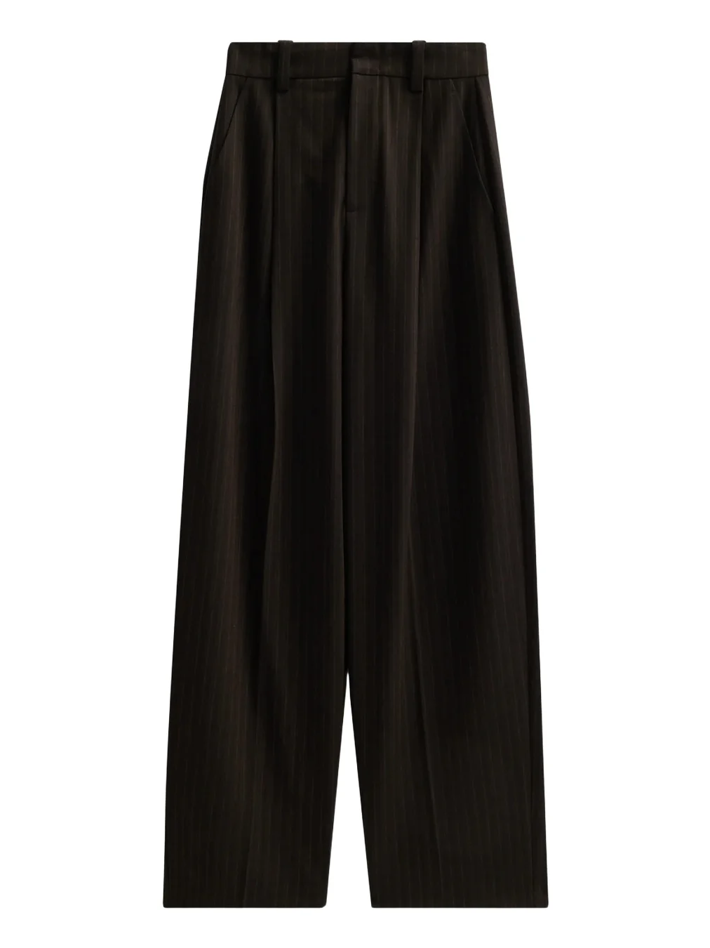 Vince Women's Striped Wool-Blend Wide-Leg Trousers