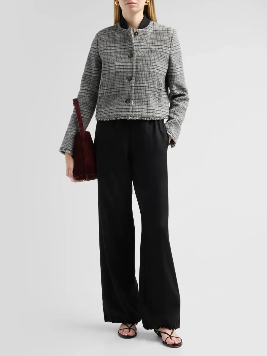 Vince Women's Wool-Blend Drawstring Pants | Thumbnail 2