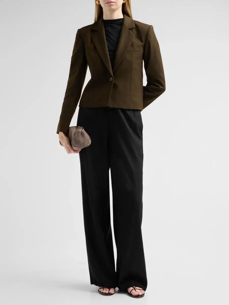 Vince Women's Wool-Blend Short Blazer | Thumbnail 2 Vince Women's Wool-Blend Short Blazer | Thumbnail 2