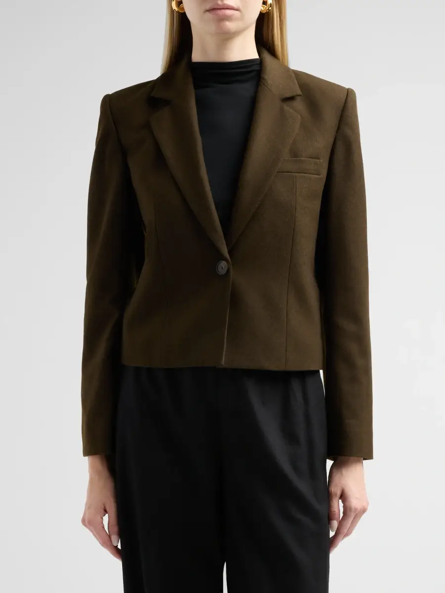 Vince Women's Wool-Blend Short Blazer | Thumbnail 5 Vince Women's Wool-Blend Short Blazer | Thumbnail 5
