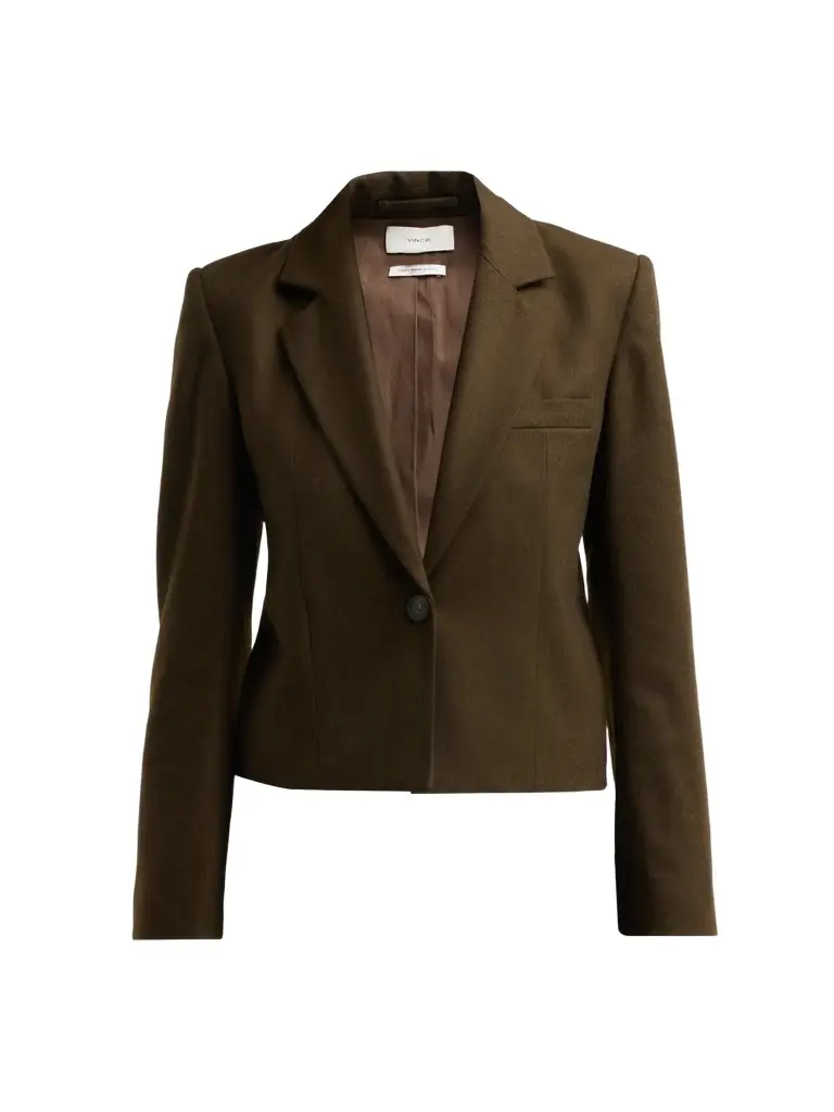 Women's Wool-Blend Short Blazer