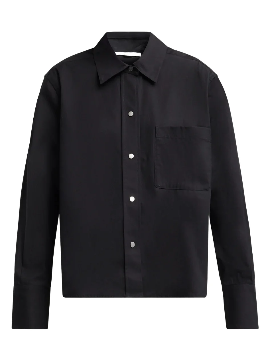 Vince Women's Cotton Snap-Front Shirt