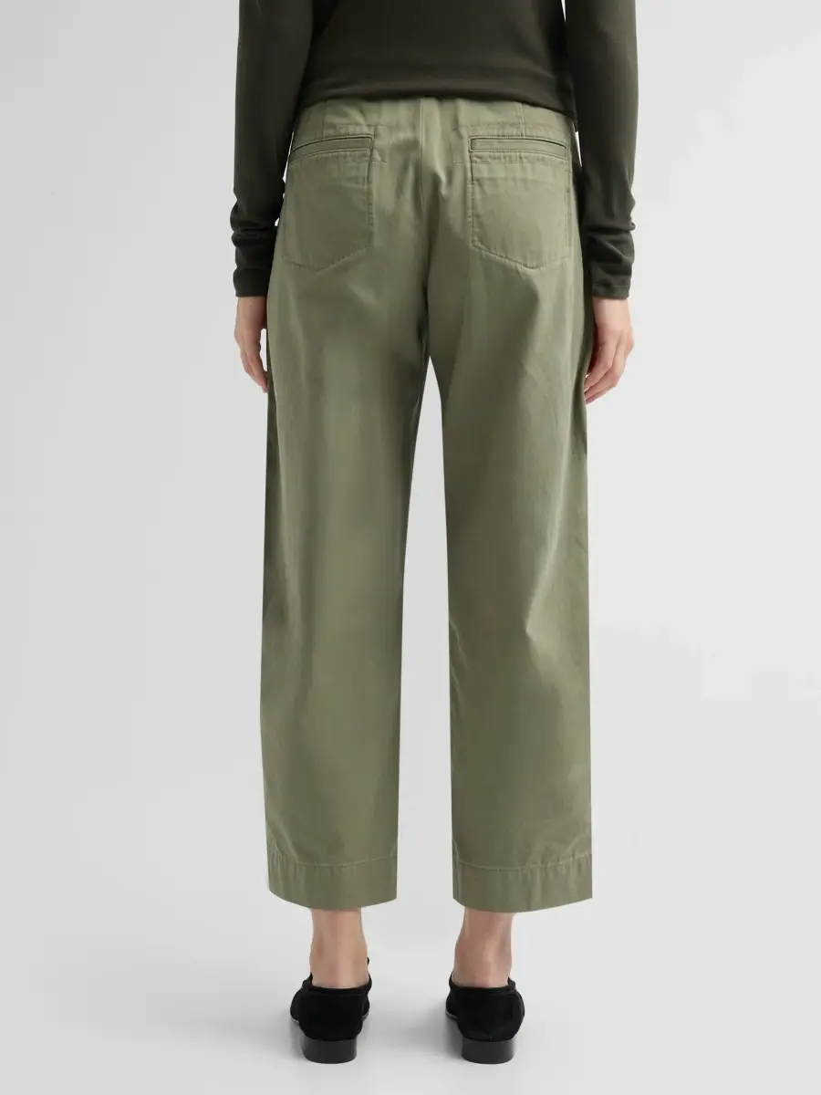 Vince Women's Washed Cotton Utility Crop Pants | Thumbnail 3 Vince Women's Washed Cotton Utility Crop Pants | Thumbnail 3