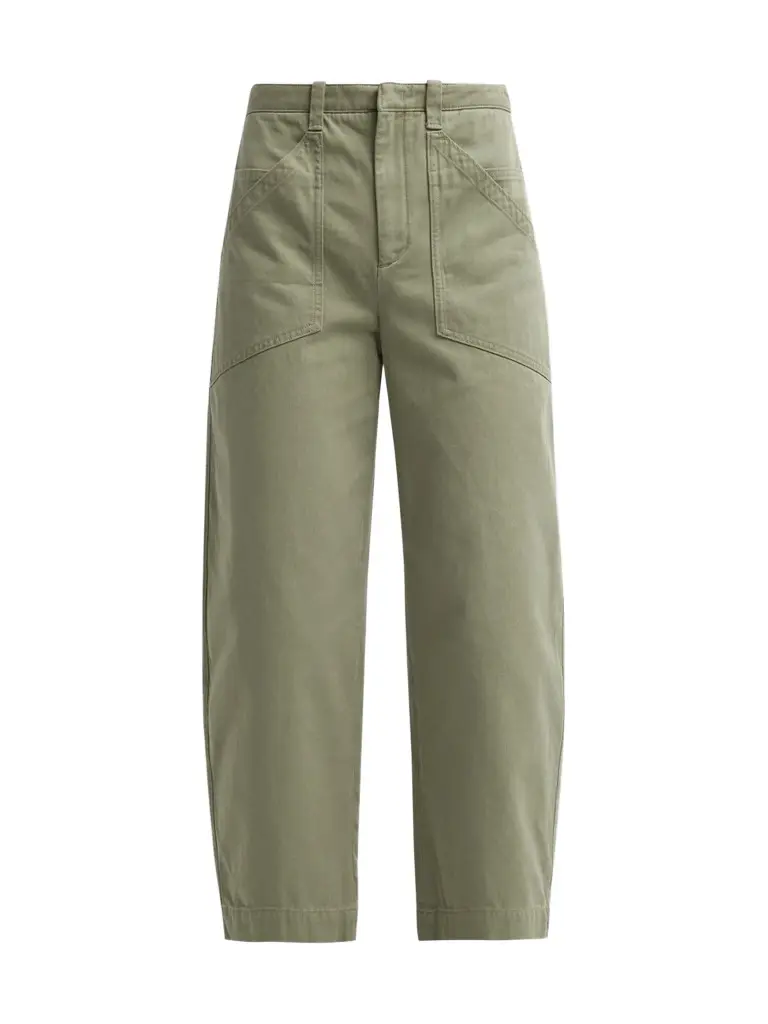 Vince Women's Washed Cotton Utility Crop Pants