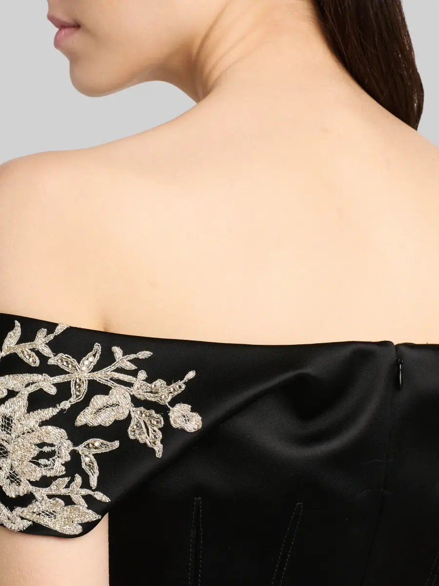 Alexander McQueen Women's Embellished Off-The-Shoulder Mini Cocktail Dress | Thumbnail 5 Alexander McQueen Women's Embellished Off-The-Shoulder Mini Cocktail Dress | Thumbnail 5