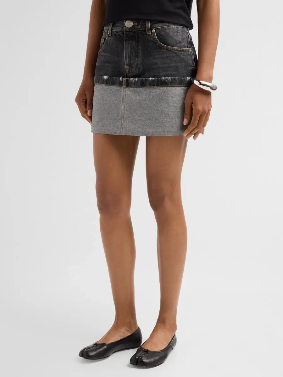 Marc Jacobs Women's Cuffed Denim Mini Skirt | Thumbnail 4