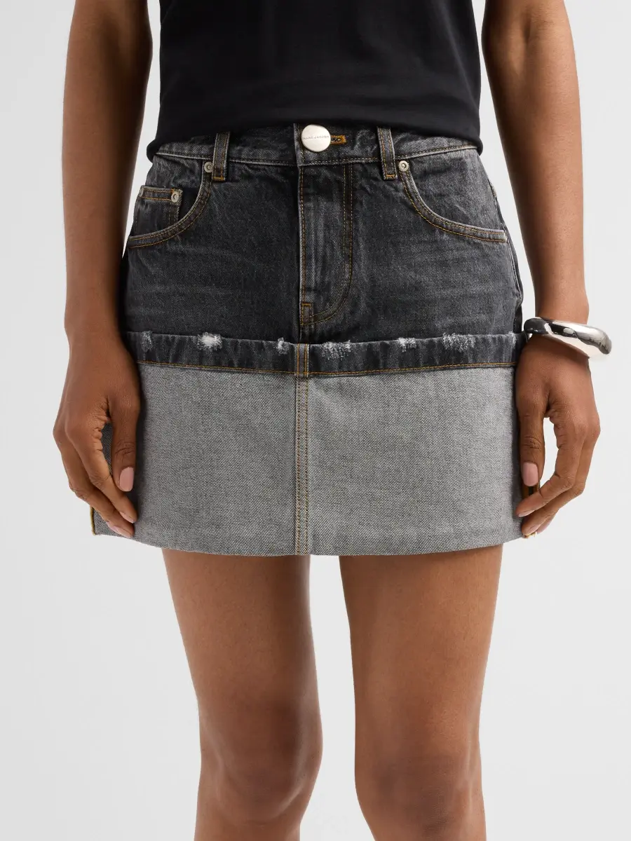 Marc Jacobs Women's Cuffed Denim Mini Skirt | Thumbnail 5