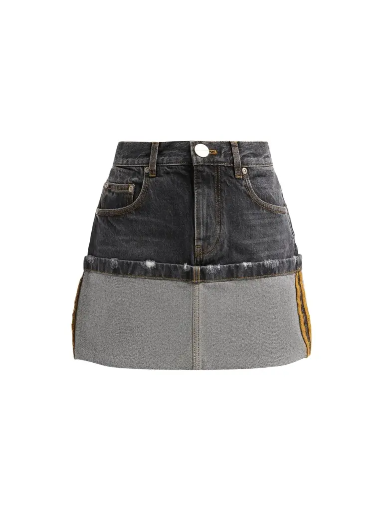 Marc Jacobs Women's Cuffed Denim Mini Skirt