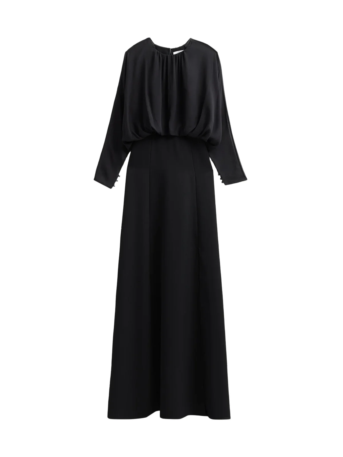 Teri Jon by Rickie Freeman Women's Blouson Crepe Maxi Dress