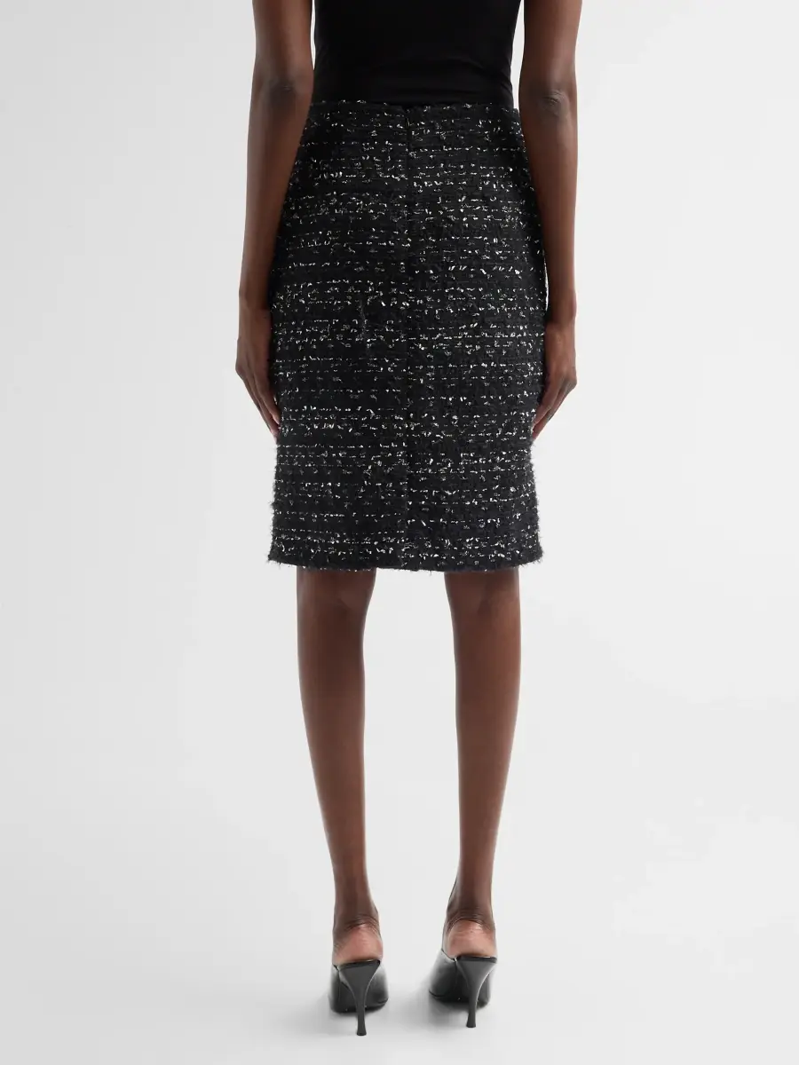 Teri Jon by Rickie Freeman Women's Tweed Pencil Knee-Length Skirt | Thumbnail 3 Teri Jon by Rickie Freeman Women's Tweed Pencil Knee-Length Skirt | Thumbnail 3