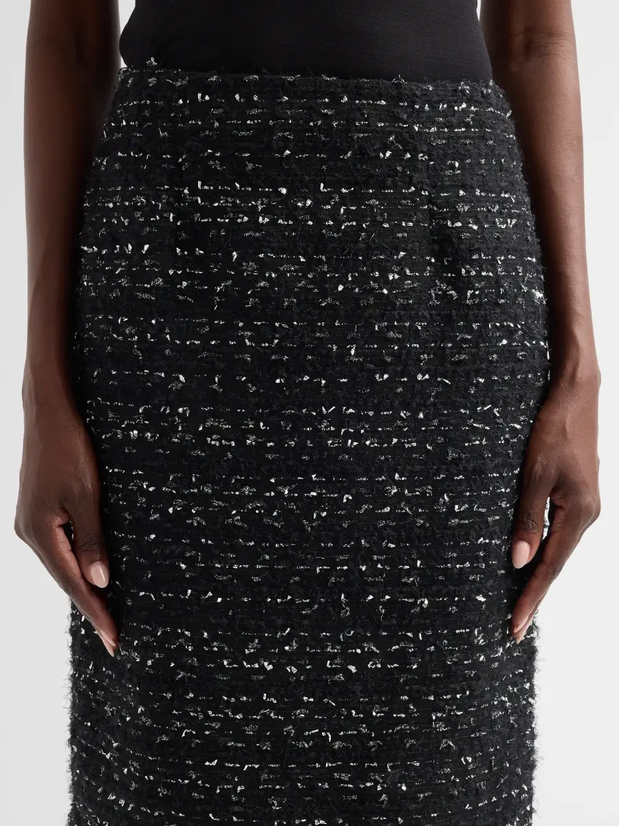 Teri Jon by Rickie Freeman Women's Tweed Pencil Knee-Length Skirt | Thumbnail 5 Teri Jon by Rickie Freeman Women's Tweed Pencil Knee-Length Skirt | Thumbnail 5