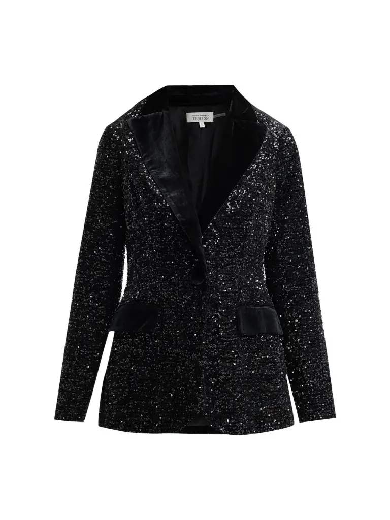 Women's Velvet Sequined Blazer Women's Velvet Sequined Blazer
