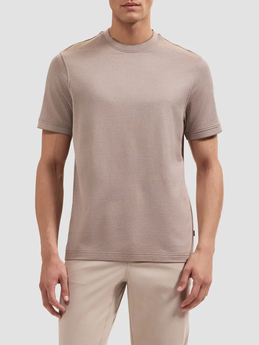 Bugatchi Men's Mercerized Cotton Crewneck T-Shirt | Thumbnail 4 Bugatchi Men's Mercerized Cotton Crewneck T-Shirt | Thumbnail 4
