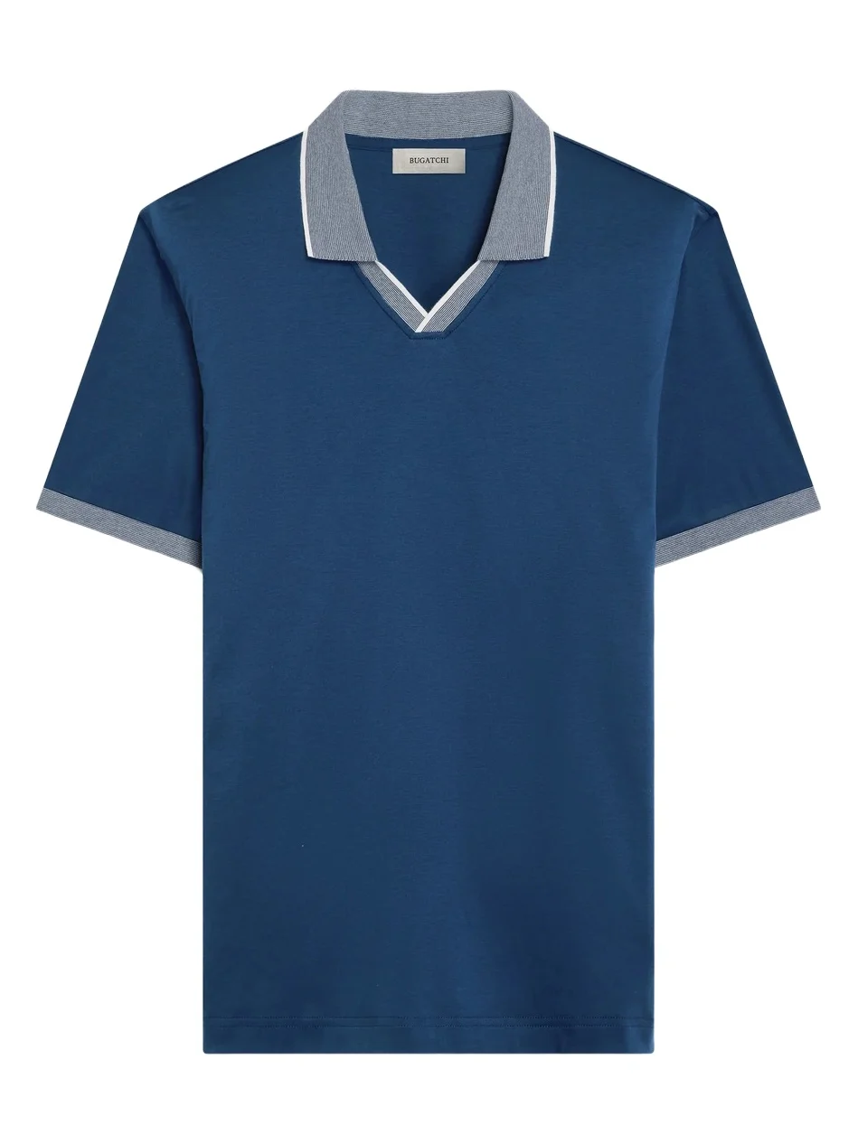 Bugatchi Men's Contrast-Trim Pima Cotton Polo Shirt