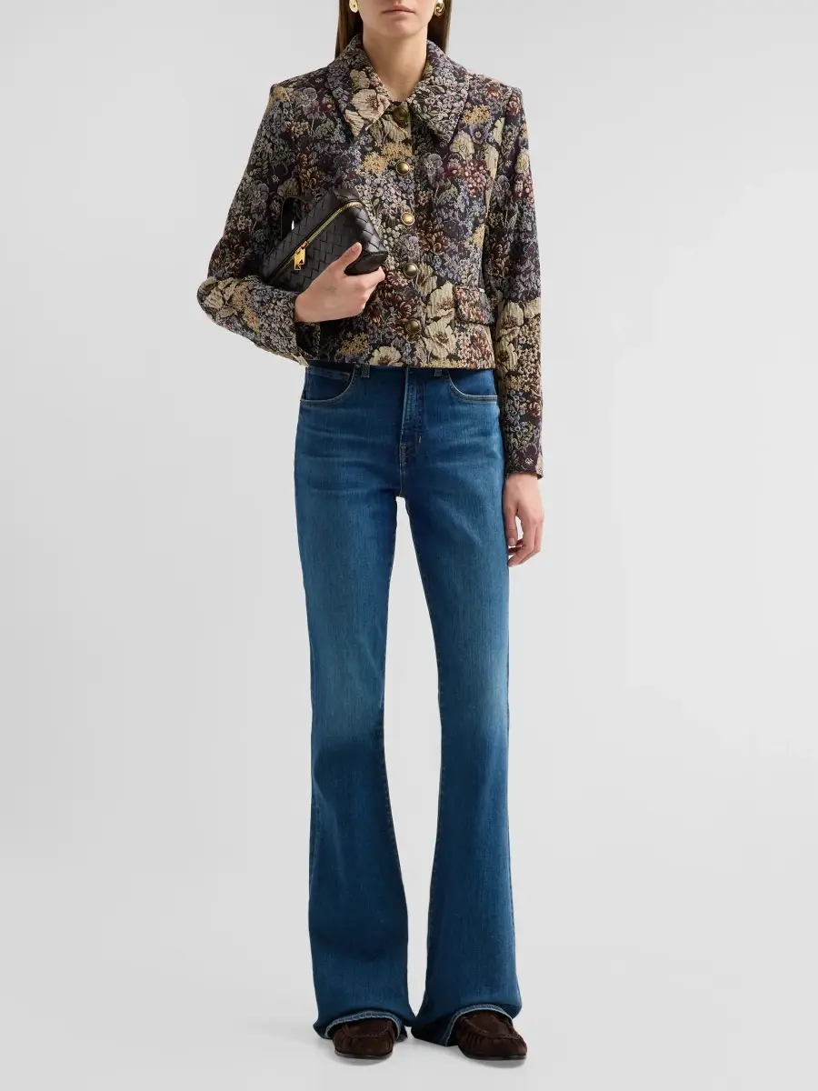 Veronica Beard Women's Mabel Floral Short Jacket | Thumbnail 2 Veronica Beard Women's Mabel Floral Short Jacket | Thumbnail 2