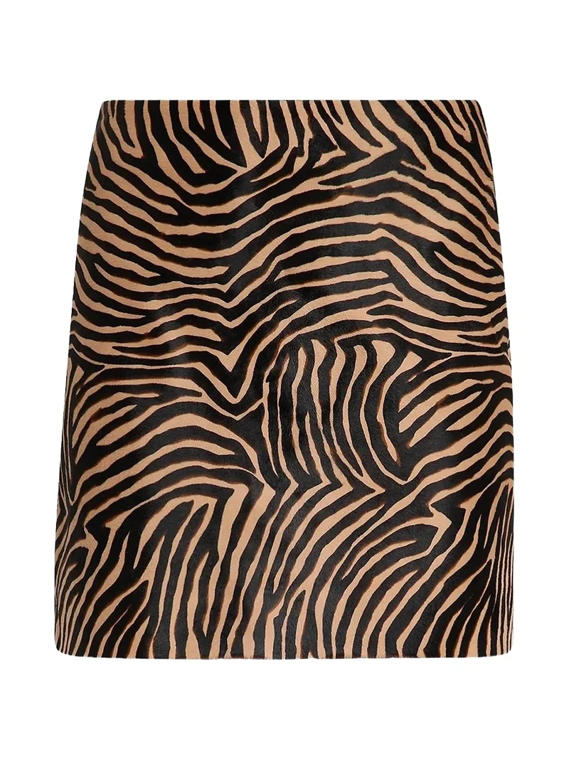 Veronica Beard Women's Ohemia Calf Hair Mini Skirt