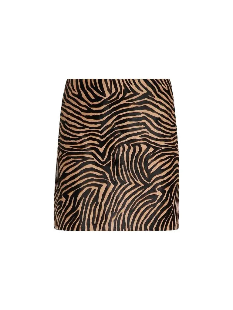 Women's Ohemia Calf Hair Mini Skirt Women's Ohemia Calf Hair Mini Skirt