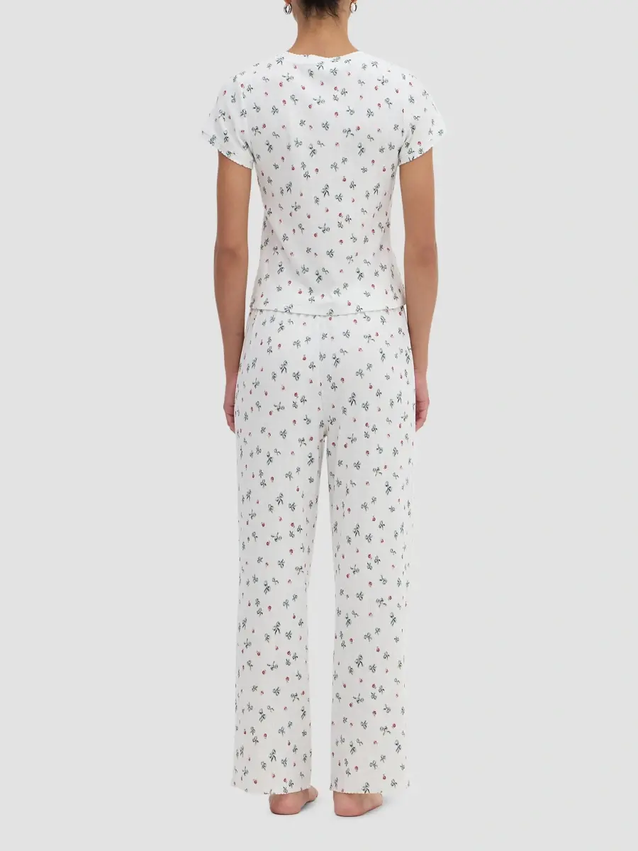 Hill House Home Women's The Cleo Pointelle PJ Set | Thumbnail 4 Hill House Home Women's The Cleo Pointelle PJ Set | Thumbnail 4