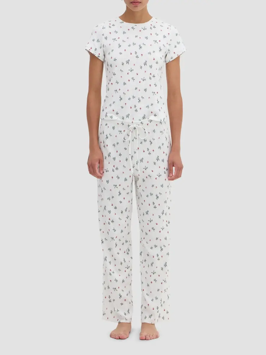 Hill House Home Women's The Cleo Pointelle PJ Set | Thumbnail 5 Hill House Home Women's The Cleo Pointelle PJ Set | Thumbnail 5