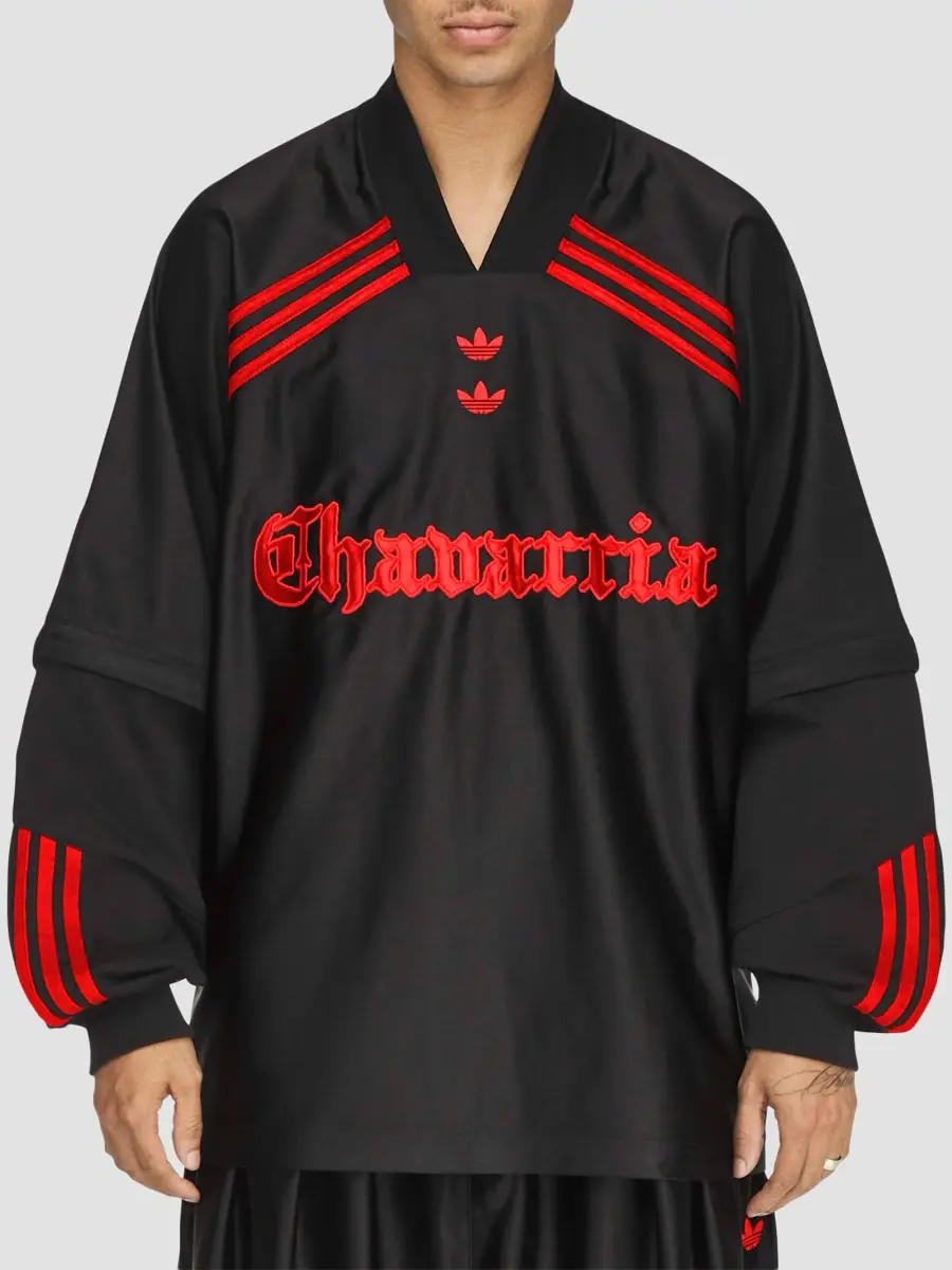 adidas Y-3 Men's adidas x Willy Chavarria Dazzle Long-Sleeve Jersey | Thumbnail 4 adidas Y-3 Men's adidas x Willy Chavarria Dazzle Long-Sleeve Jersey | Thumbnail 4