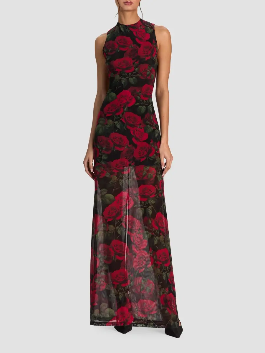Alice + Olivia Women's Delora Floral Maxi Dress | Thumbnail 2 Alice + Olivia Women's Delora Floral Maxi Dress | Thumbnail 2