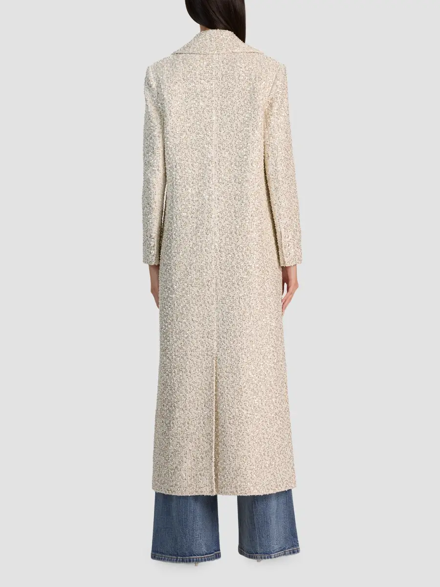 Alice + Olivia Women's Nicholas Embellished Double-Breasted Coat | Thumbnail 3