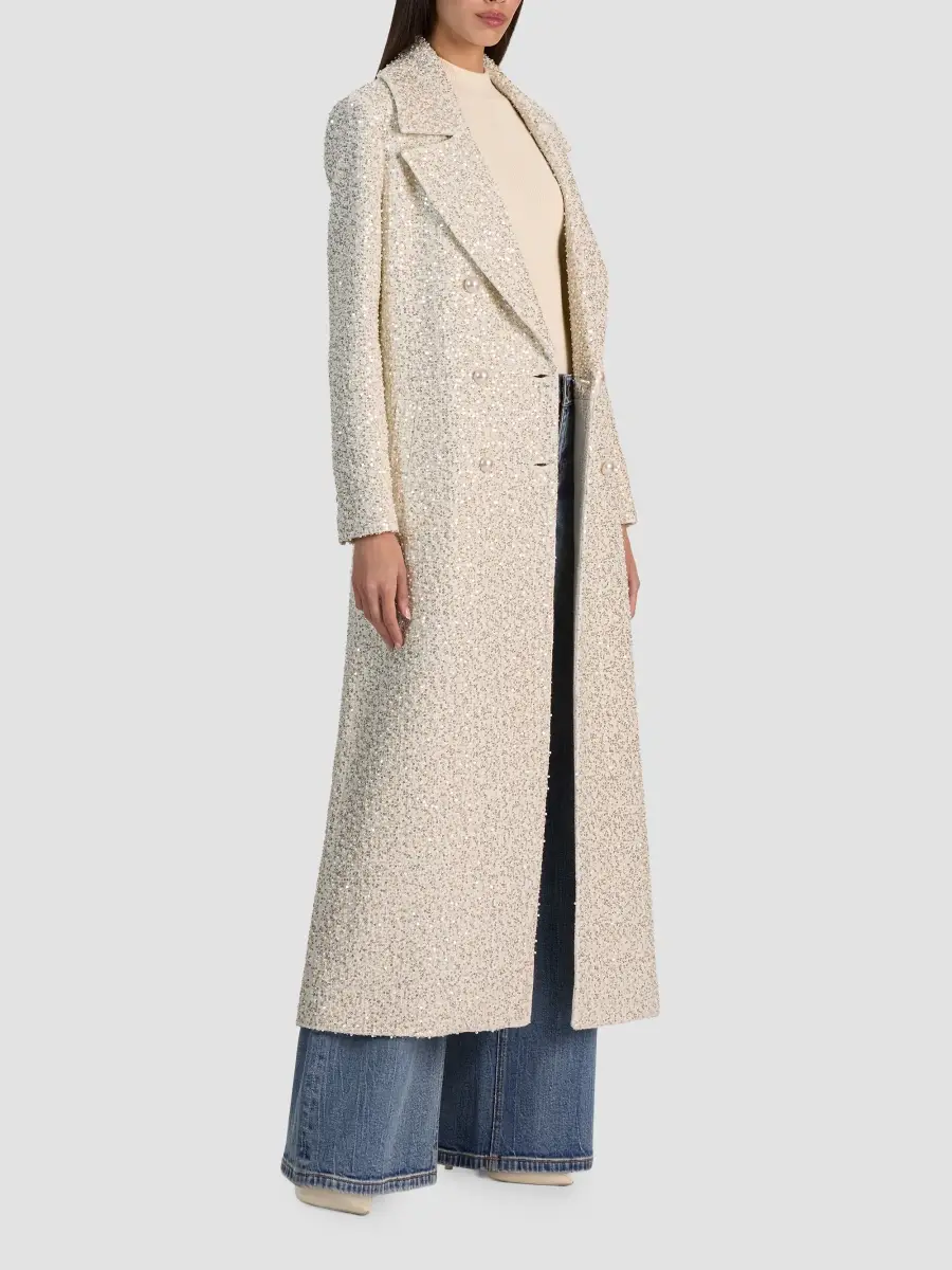 Alice + Olivia Women's Nicholas Embellished Double-Breasted Coat | Thumbnail 5