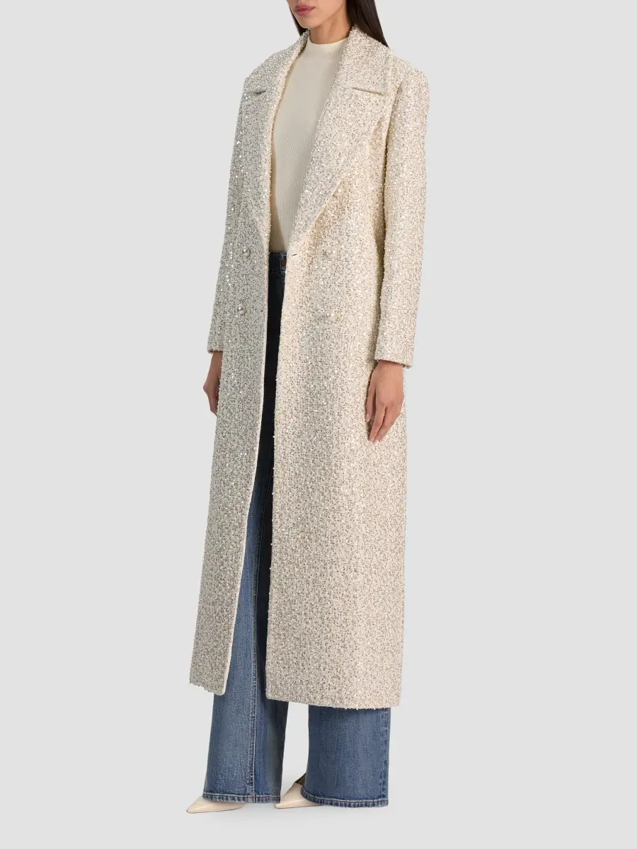 Alice + Olivia Women's Nicholas Embellished Double-Breasted Coat | Thumbnail 6