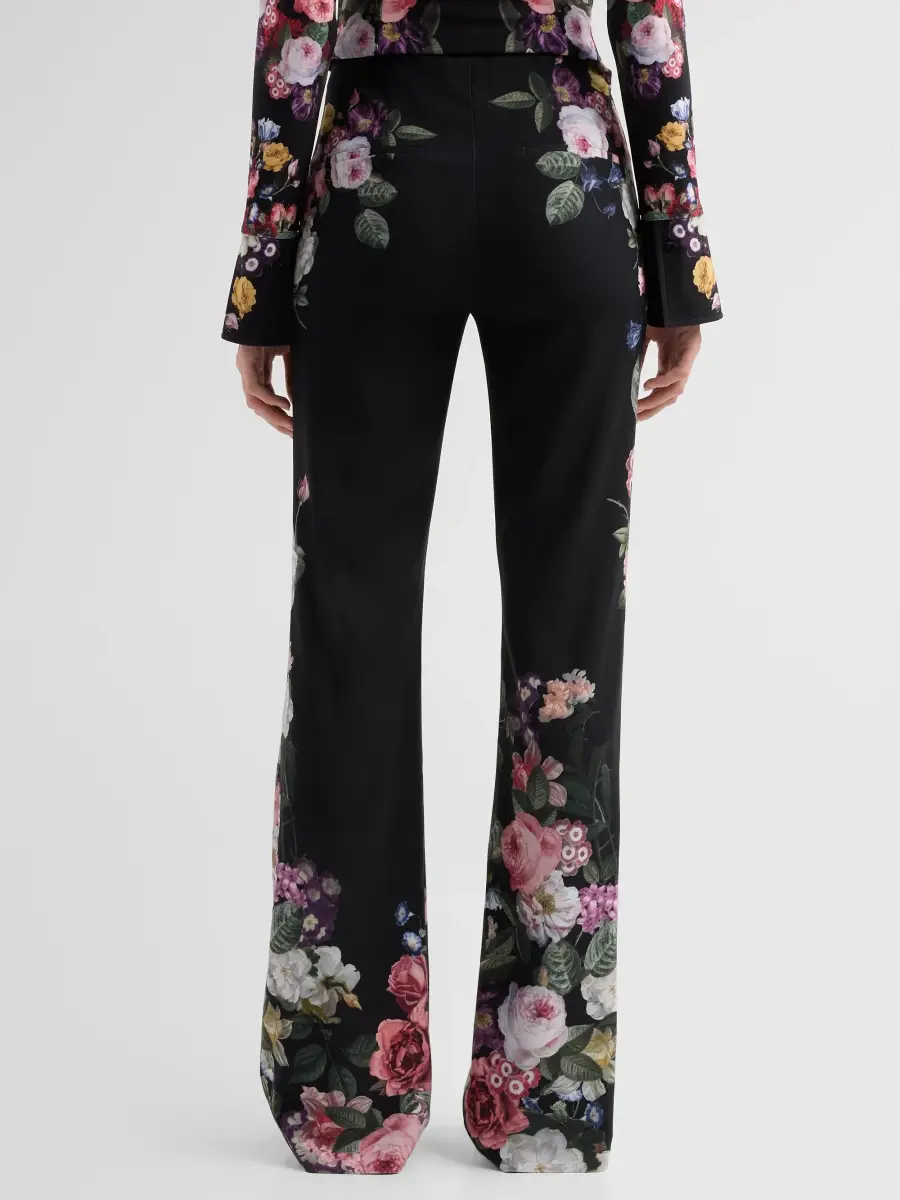 Alice + Olivia Women's Teeny Floral Bootcut Pants | Thumbnail 3