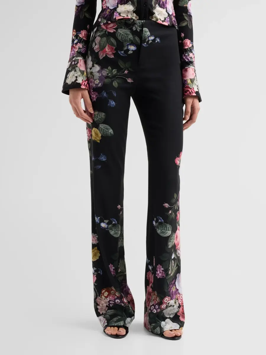 Alice + Olivia Women's Teeny Floral Bootcut Pants | Thumbnail 4