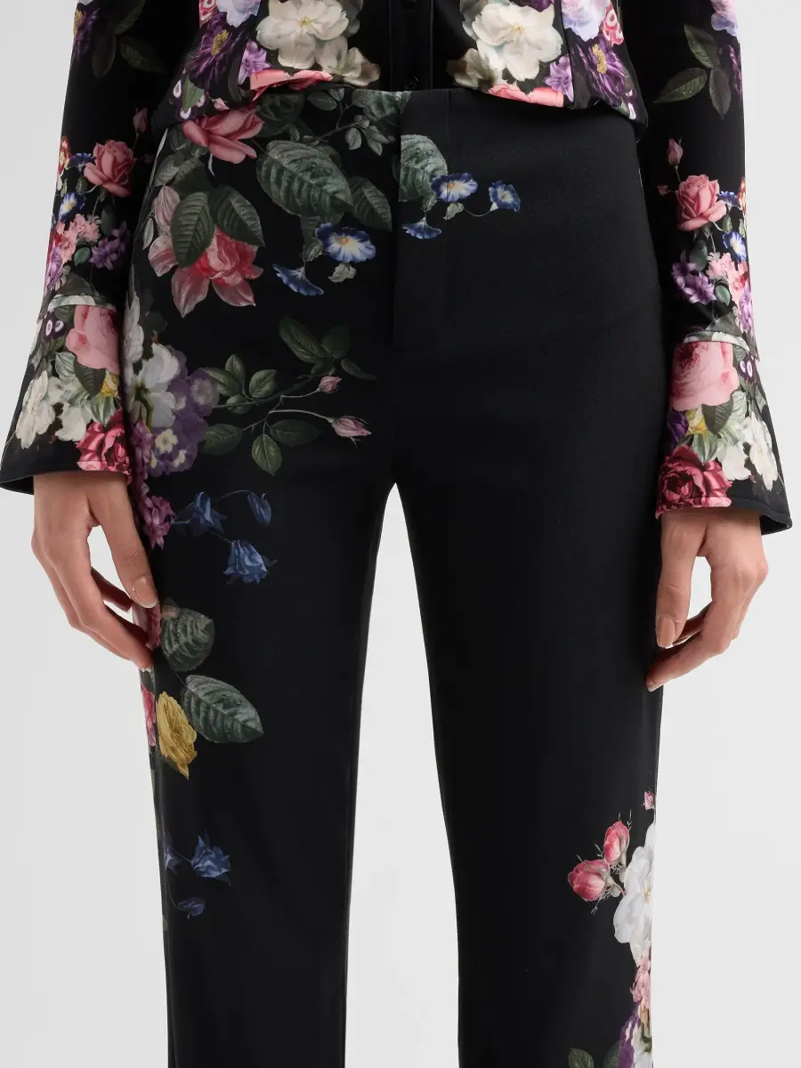 Alice + Olivia Women's Teeny Floral Bootcut Pants | Thumbnail 5