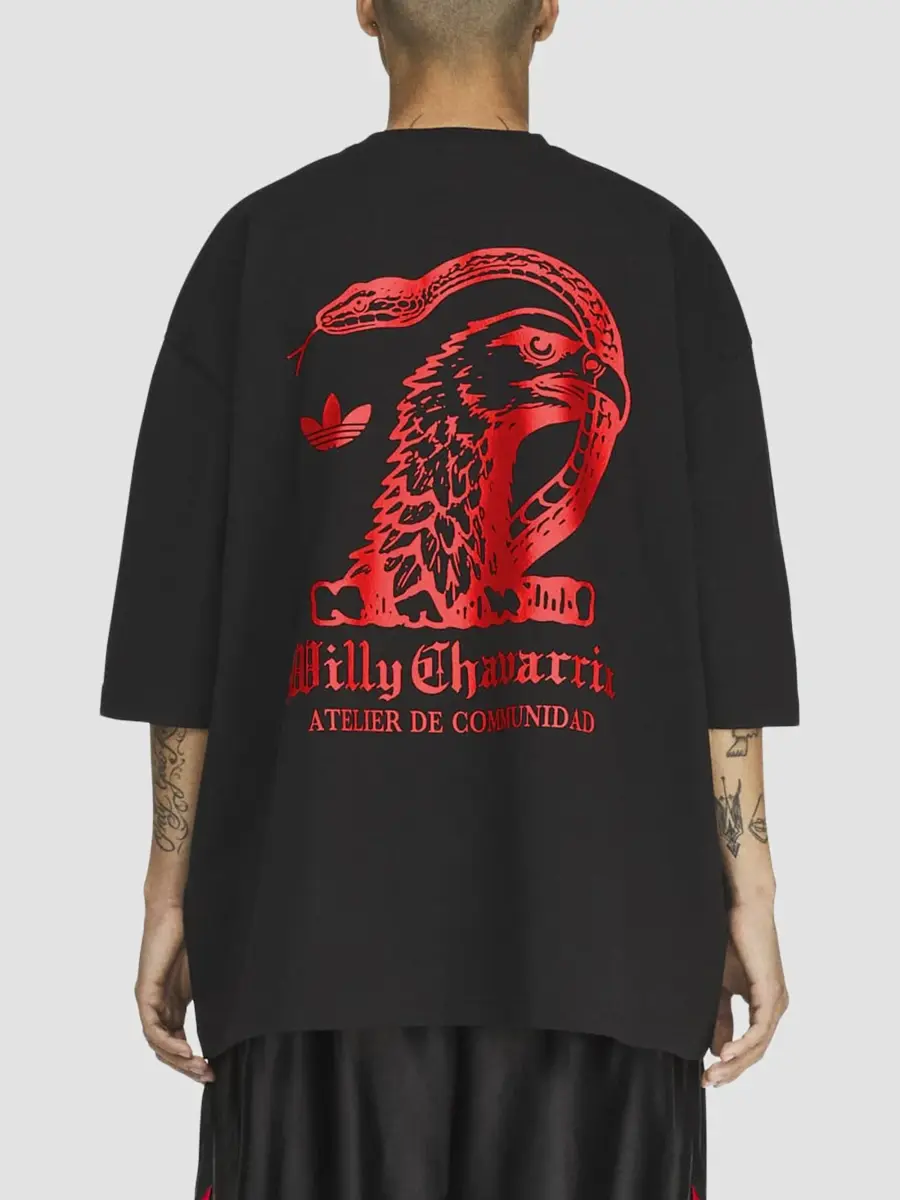 adidas Y-3 Men's adidas x Willy Chavarria Atelier Cotton T-Shirt | Thumbnail 3 adidas Y-3 Men's adidas x Willy Chavarria Atelier Cotton T-Shirt | Thumbnail 3