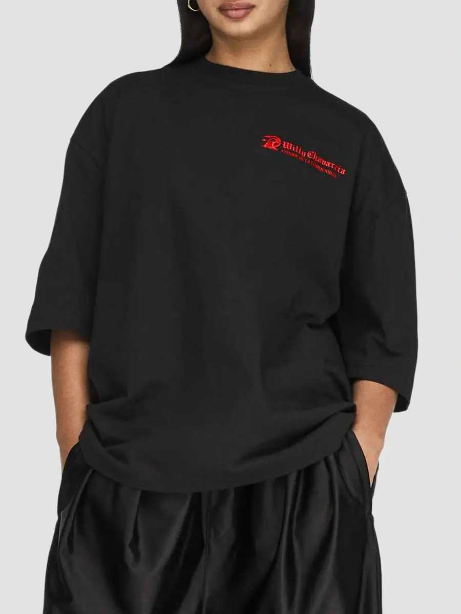 adidas Y-3 Men's adidas x Willy Chavarria Atelier Cotton T-Shirt | Thumbnail 7 adidas Y-3 Men's adidas x Willy Chavarria Atelier Cotton T-Shirt | Thumbnail 7