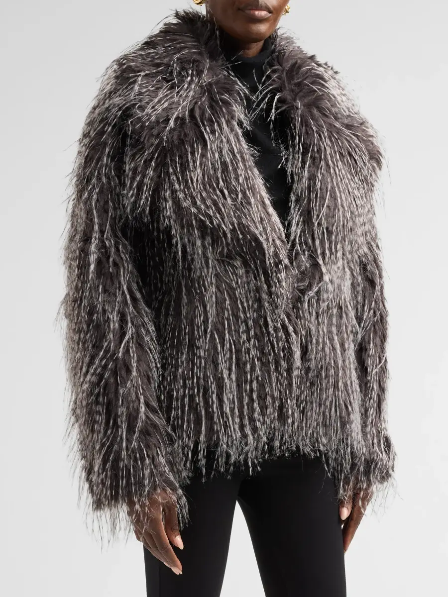 Staud Women's Soprano Faux-Fur Jacket | Thumbnail 4 Staud Women's Soprano Faux-Fur Jacket | Thumbnail 4