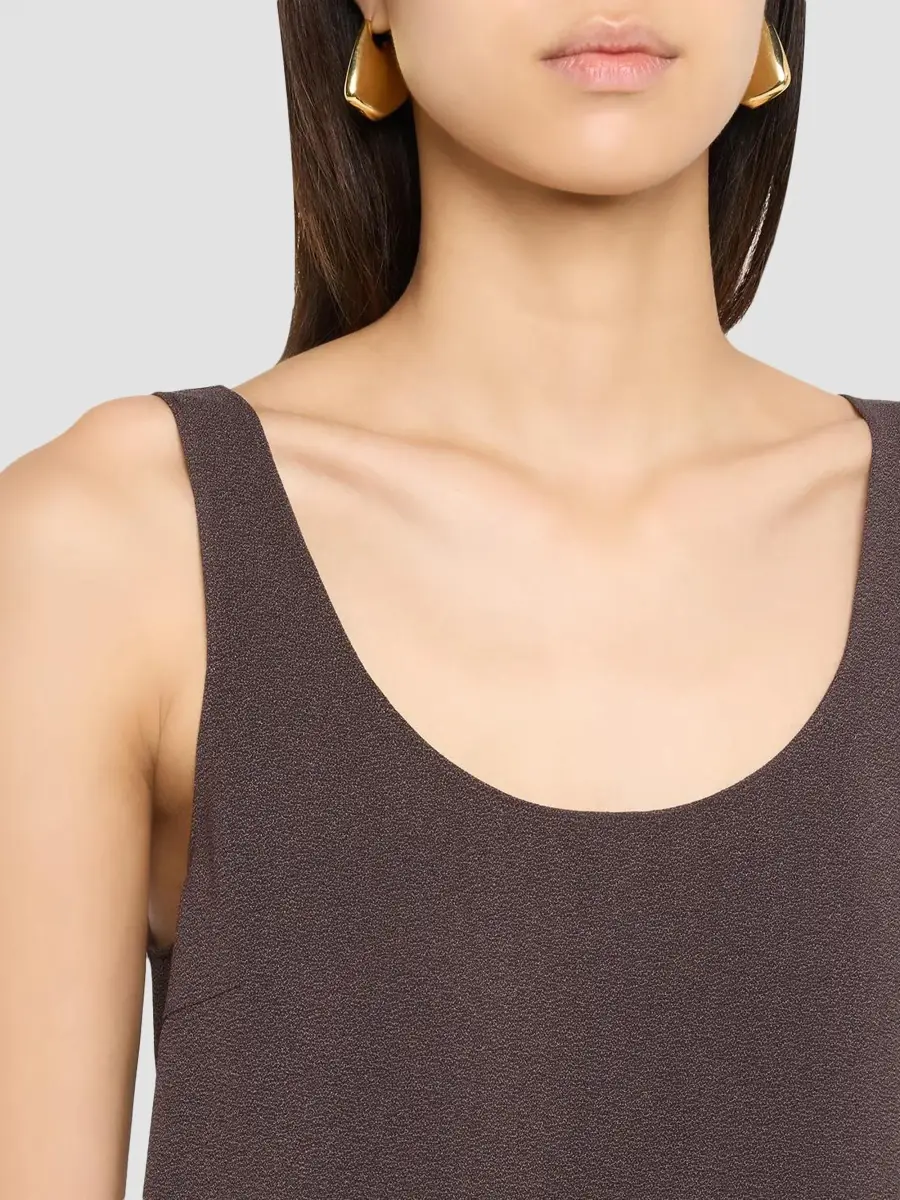 Theory Women's Scoopneck Pebbled-Crepe Tank | Thumbnail 6 Theory Women's Scoopneck Pebbled-Crepe Tank | Thumbnail 6