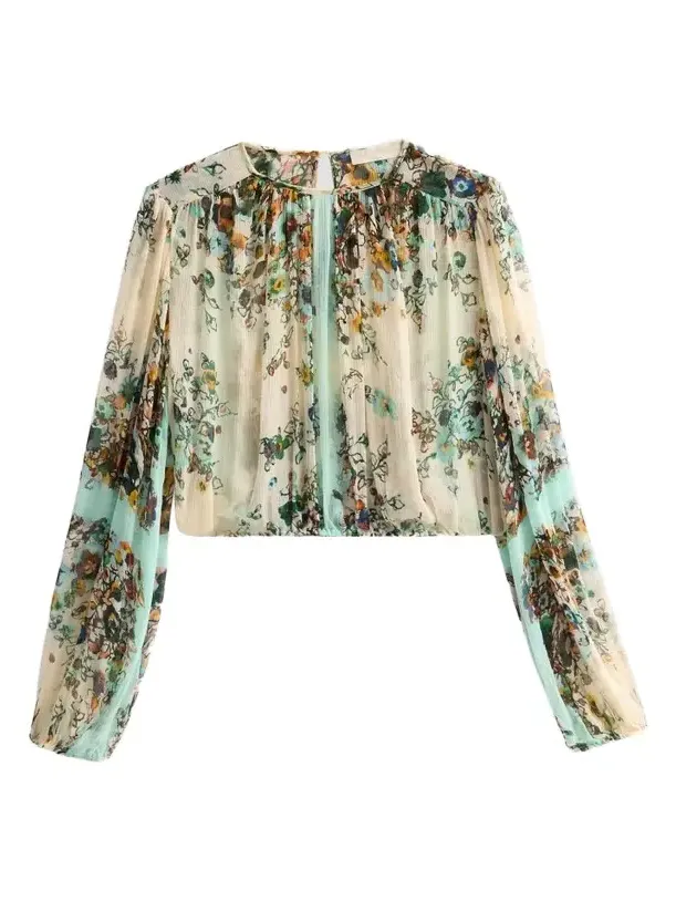 Women's Elenora Floral Silk Blouse Women's Elenora Floral Silk Blouse